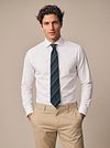 Suitable Tie Silk Triple Stripe Dark Blue Model / Voorkant
