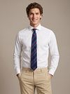 Suitable Tie Silk Triple Stripe Navy Model / Voorkant