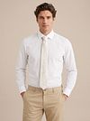 Suitable Silk Tie With flower Off-White Model / Voorkant