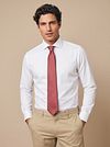 Suitable Tie Silk Blue Star Red Model / Voorkant