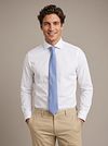 Suitable Soie Cravate Herringbone Bleu Clair Model / Voorkant