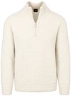BOSS Awoolio Half Zip Tröja Ecru 50571407-271 köp | Suitable