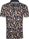 Desoto Polo Print Zeefiguren Donkerblauw 53438-3-955 kopen | Suitable