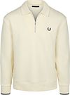 Fred Perry Longsleeve Half Zip Polo Shirt Ecru order online | M2426-170 | Suitable Spain