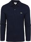 Lacoste Poloshirt Pique Langærmet Mørkeblå PH4013-166