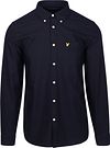 Lyle & Scott Skjorte Plain Oxford Navy LW2112V-Z271