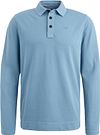 PME Legend Long Sleeve Polo Shirt Garment Dye Piqué Blue order online | PPS2502803-5393 | Suitable Italy