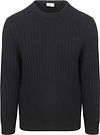 Profuomo Pullover Rib Wol Mix Blå PPWJ30020C-P