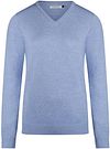 Steppin' Out Dames Pullover V-hals Merinowol Mid Blauw SW1201.0003-2000 kopen | Suitable