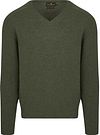 Steppin' Out Pullover V-Ausschnitt Lammwolle Olivgrün kaufen | SM1201.0004-5103 | Suitable