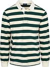 Steppin' Out Rugby Poloshirt Streifen Grun Ecru kaufen | PU-RB-STR-26.01 GR/EC | Suitable
