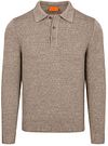 Suitable Button Longue Melange Polo Shirt Beige order online | Suitable Finland