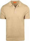 Suitable Knitted Poloshirt Cotton Linen Beige kaufen | Suitable