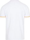 Sun68 T-Shirt piqué Fluo Stripe Blanco Product / Achterkant