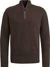 Vanguard Halfzip Pullover Struktur Wool Mix Braun kaufen | VKW2409326-8292 | Suitable
