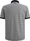Vanguard Knitted Poloshirt Jacquard Print Navy Product / Achterkant