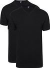 Alan Red T-shirt Nero 5671/2P/99 Vermont Long Black 2-pack