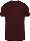 Fred Perry M1588 Twin Tipped T-shirt Bordeaux Product / Achterkant