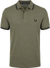 Fred Perry Polo Tipped M3600 Groen Z50 M3600-Z50 kopen | Suitable