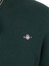Gant Halfzip Wol Trui Logo Groen Product / Detail