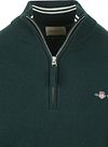 Gant Halfzip Wool Sweater Logo Green Product / Detail