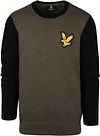 Lyle & Scott Sweater Logo Olive Green order online | KN1700V-W814 | Suitable Italy