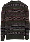 Maglione Barbour Fairisle in lana verde scuro Product / Achterkant