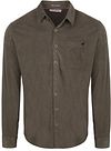 No Excess Fine Corduroy Skjorte Dark Clay 29430843-118