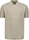 No Excess Strikket Poloskjorte Taupe 31220245-044