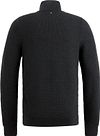 PME Legend Half Zip Trui Mouliné Zwart Product / Achterkant