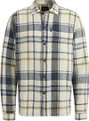 PME Legend Overshirt Rutig Ecru PSI2408207-7013
