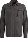 PME Legend Overshirt Wolmix Visgraat Grijs PSI2510218-971