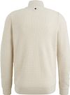 PME Legend Pull Half Zip Mouliné Ecru Product / Achterkant
