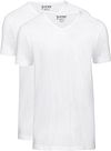 Slater 2-pack Basic Fit T-shirt V-hals Wit 7600 kopen | Suitable