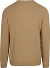 Steppin' Out Pullover Col-V Laine Merino Beige Product / Achterkant