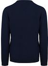 Suitable Lammwolle Pullover V-Ausschnitt Dunkelblau Product / Achterkant