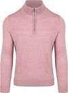 Suitable Merino Half Zip Trui Roze PU-MRI-HZ-24 195393 Old Pink kopen | Suitable