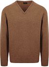 William Lockie V-Ausschnitt Pullover Lammwolle Driftwood kaufen | 7092DF-129 Driftwood | Suitable
