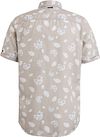 Camisa de manga corta de lino Vanguard en beige Product / Achterkant