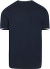 Fred Perry M1588 Zweifach-Geknöpftes T-Shirt Navy Product / Achterkant