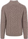 NZA Pullover Cable Wool Taupe Product / Achterkant