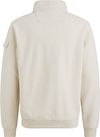 PME Legend Halv Zip Tröja Interlock Jersey Ecru Product / Achterkant