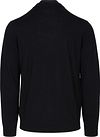 Profuomo Half Zip Pullover Merino Wool Black