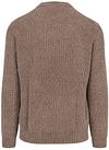 Profuomo Pullover Chenille Rib Wool Blend Brown