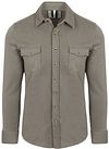 Profuomo Overshirt Western Jersey Olivengrøn PPWF10005G-Z