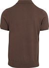 Profuomo Polo Shirt Luxury Basic Brown Product / Achterkant