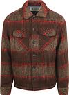 Scotch & Soda Overshirt Børstet Ull Rutete Brun 178629-210