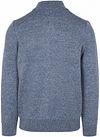 State of Art Melange Grey-Blue Zip Cardigan Product / Achterkant