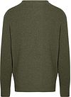 Steppin' Out pullover con scollo a V in lana merino verde oliva Product / Achterkant