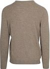 Steppin' Out Pullover scollo a V in lana merino marrone chiaro Product / Achterkant